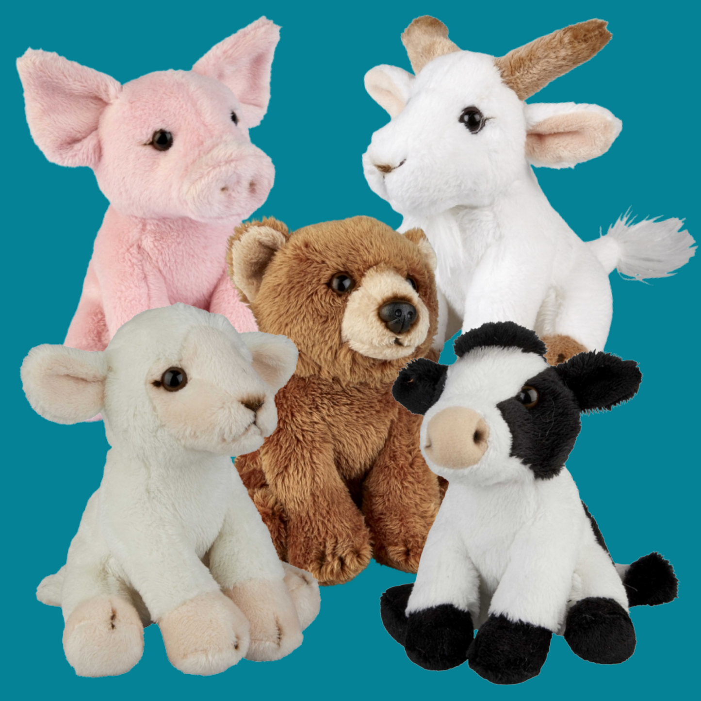 Ravensden small soft toy - 15cm high (Choice of animals)