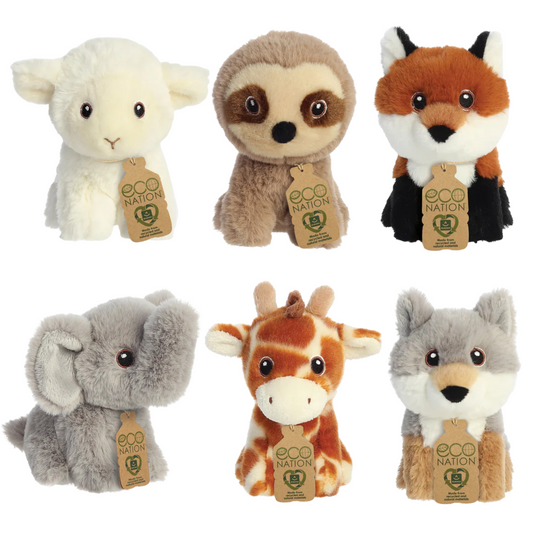 Eco Nation small soft toy - recycled plastic (Choice of animals)