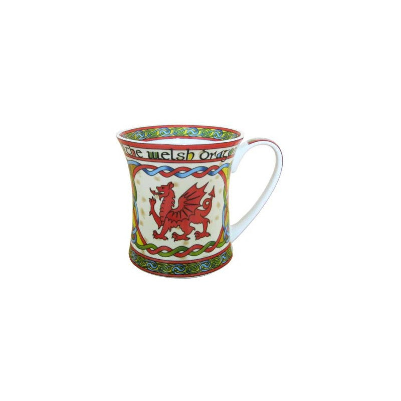 Wales weave bone china mug