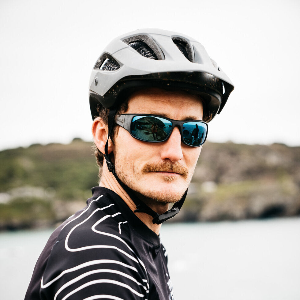 Waterhaul Zennor slate sunglasses - polarised blue mirror lenses - 50% OFF!!