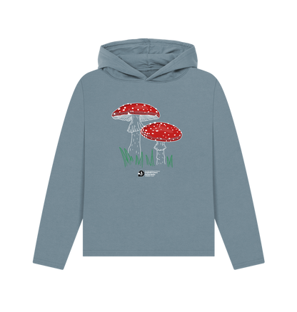 Stone Blue Printed Hoody