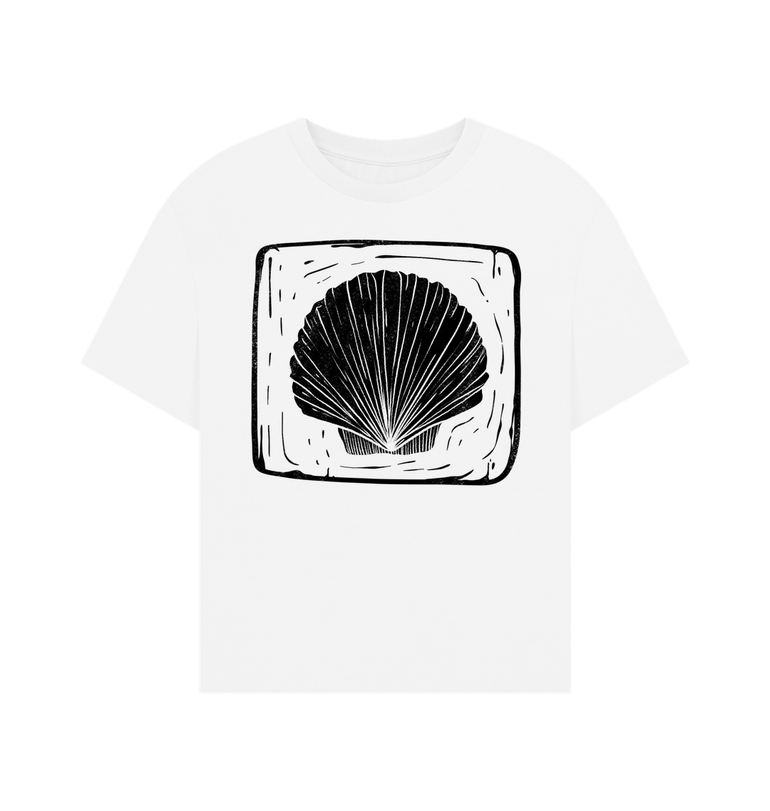 White Printed T-shirt Front
