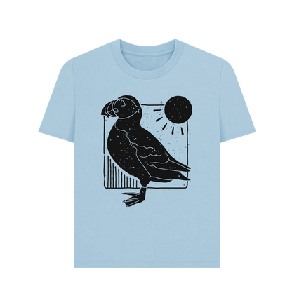 Milky Blue Printed T-shirt Front