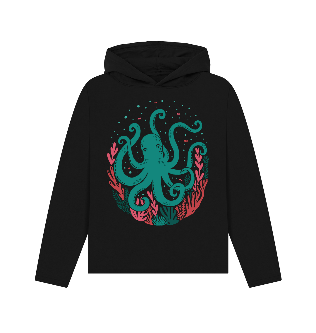 Black Printed Hoody