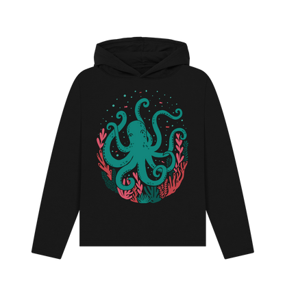 Black Printed Hoody