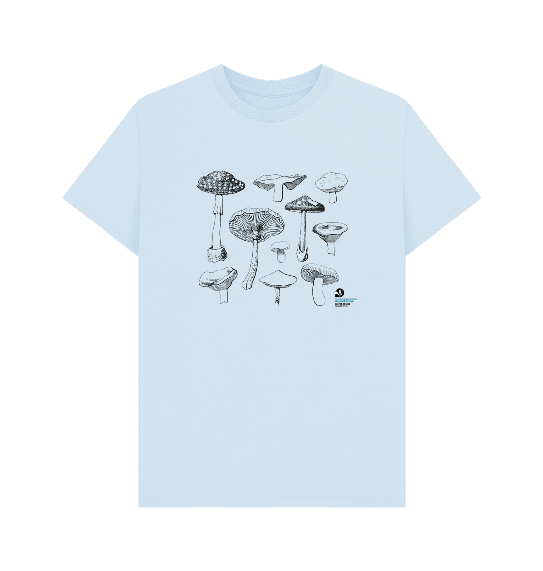 Sky Blue Printed T-shirt Front