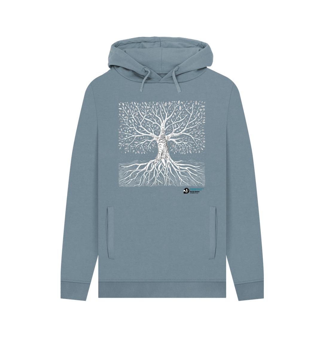 Stone Blue Tree Hoodie (Men)