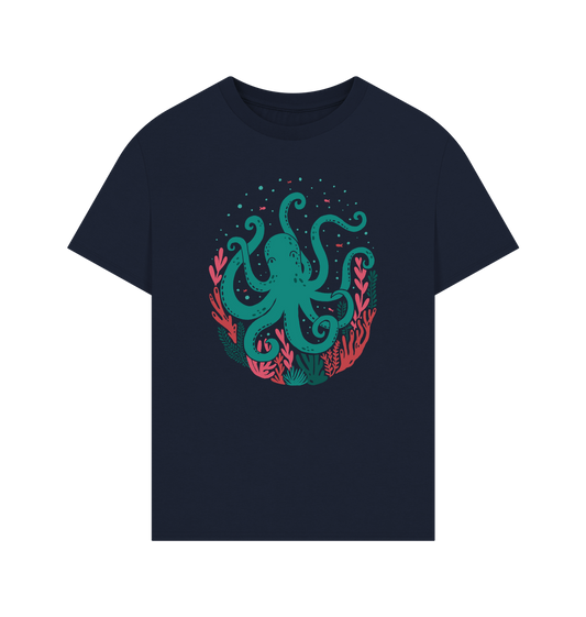 Navy Printed T-shirt