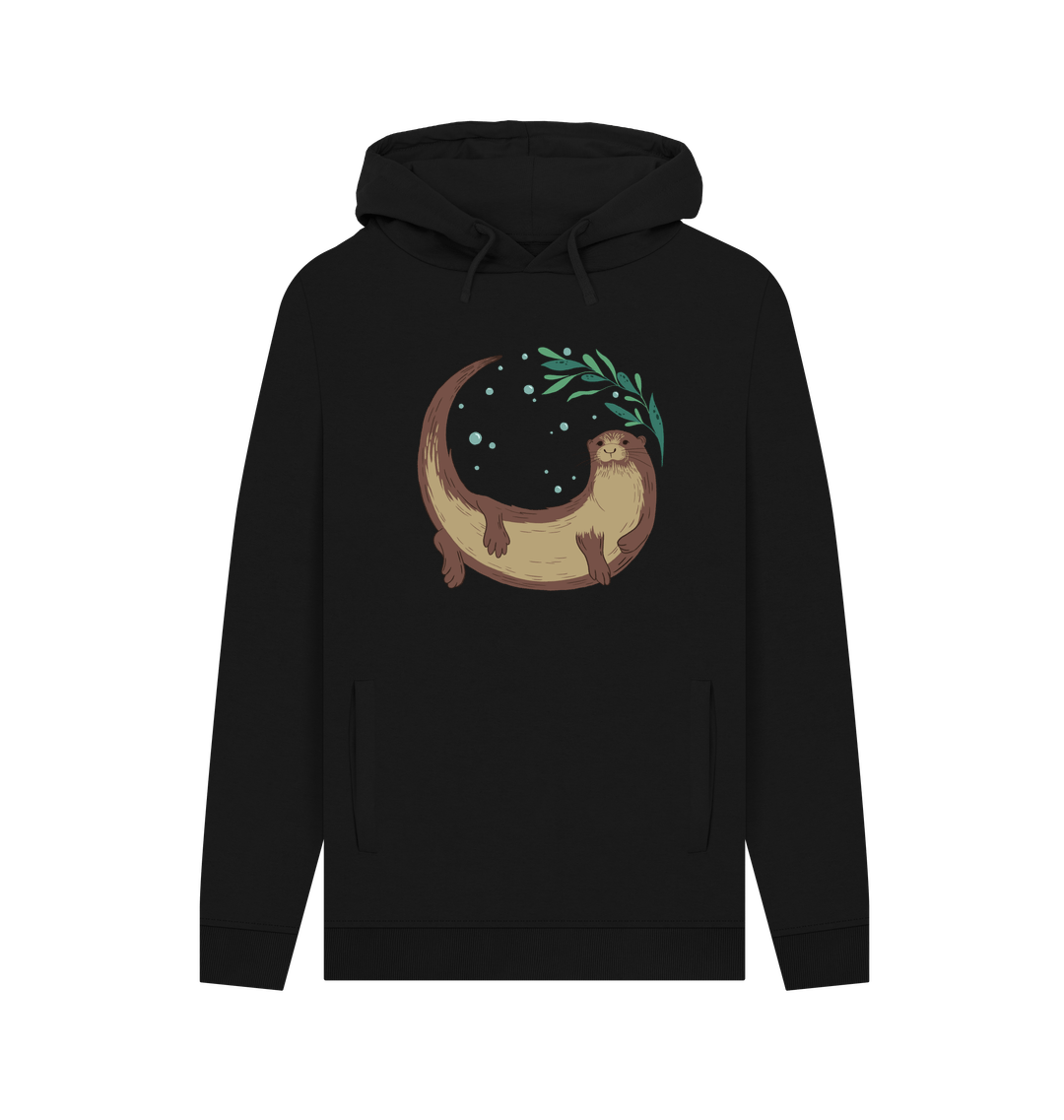 Black Printed Hoody