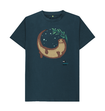 Denim Blue Printed T-shirt