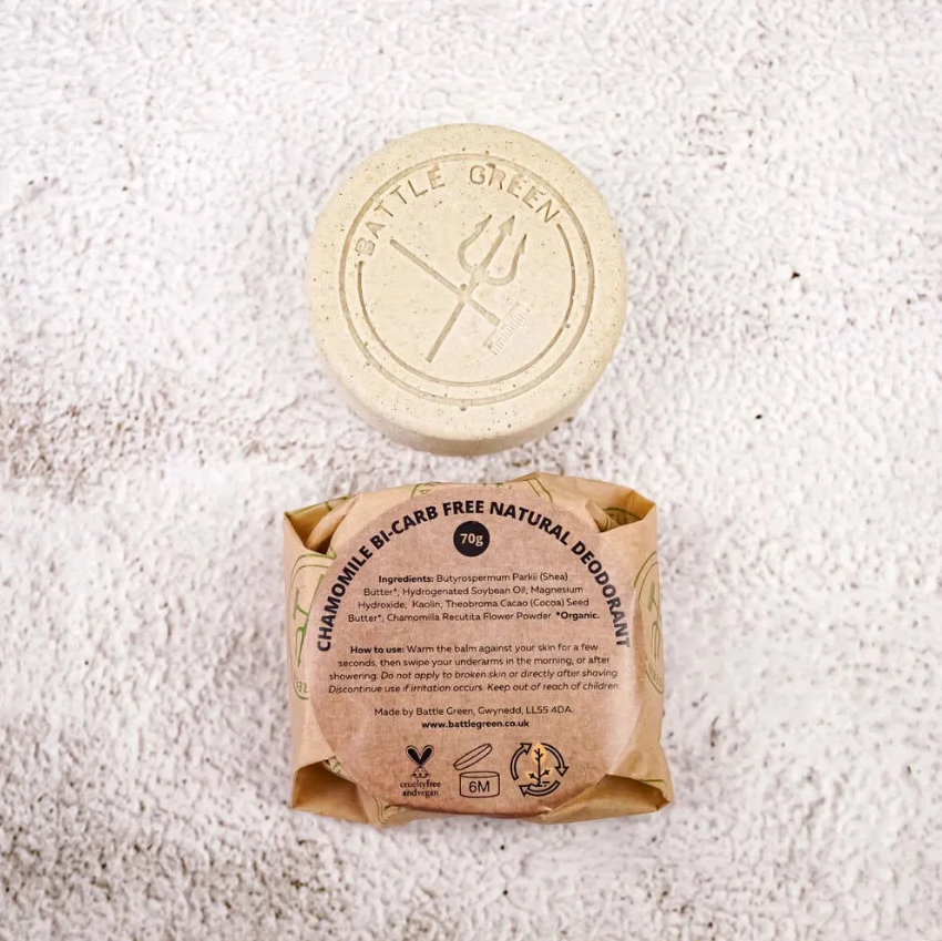 Battle Green natural deoderant bar