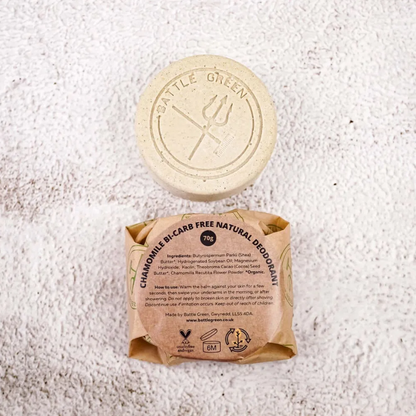 Battle Green natural deoderant bar