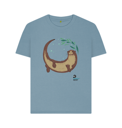 Stone Blue Printed T-shirt
