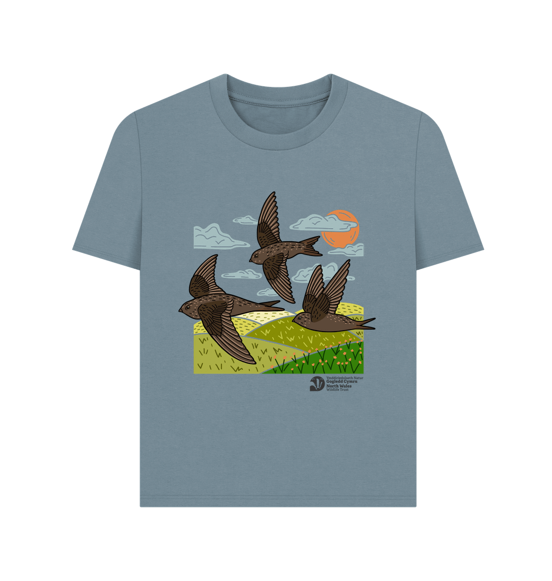 Stone Blue Printed T-shirt