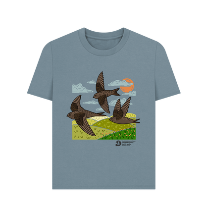 Stone Blue Printed T-shirt