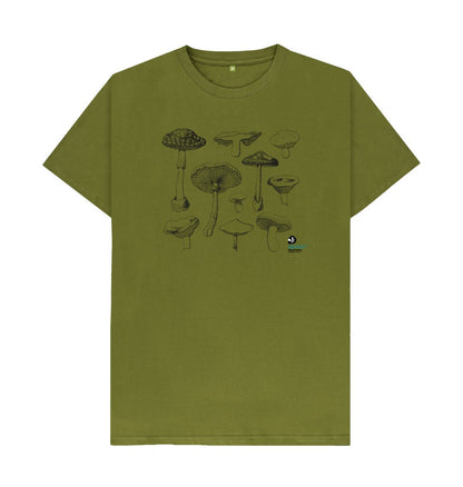 Moss Green Mushroom T-shirt (Men)