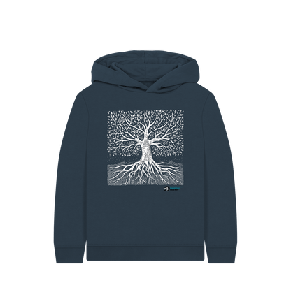 Navy Blue Tree Hoodie (Kids)