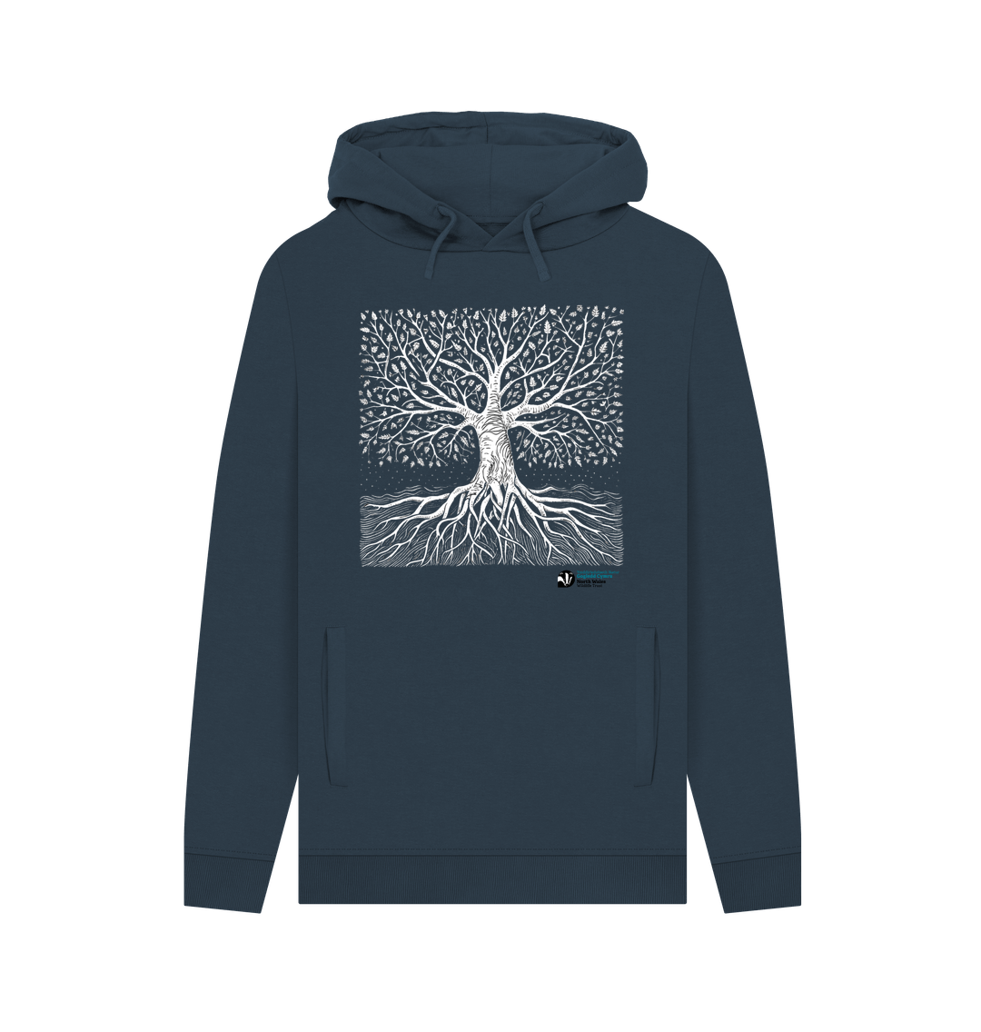 Navy Tree Hoodie (Men)