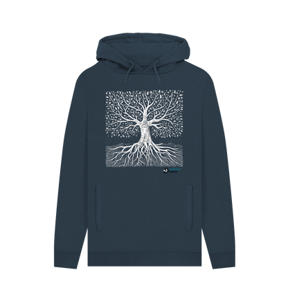 Navy Tree Hoodie (Men)