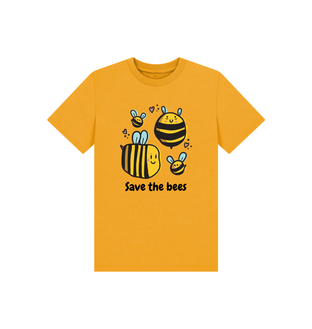 Mustard Printed Kids T-Shirt