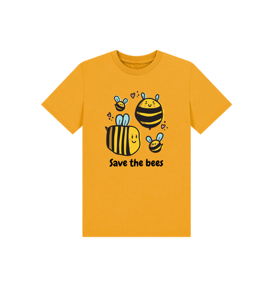 Mustard Printed Kids T-Shirt