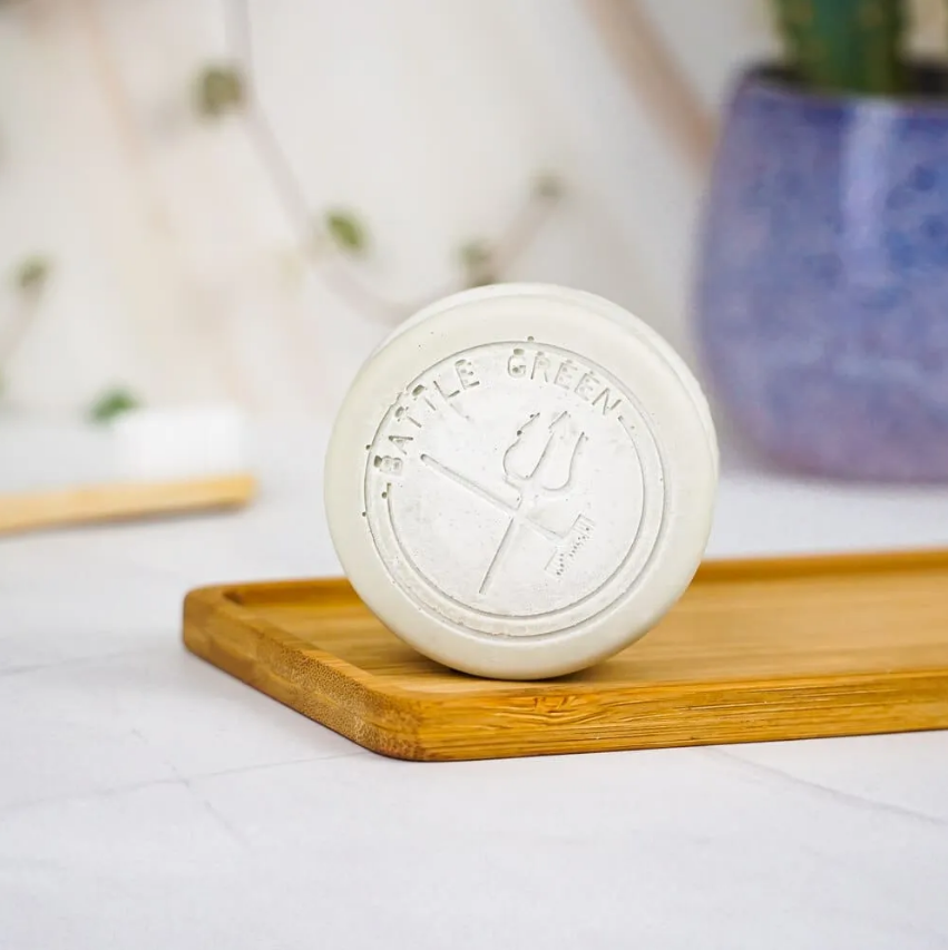 Battle Green natural deoderant bar