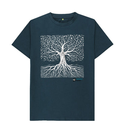 Denim Blue Tree T-shirt (Men)